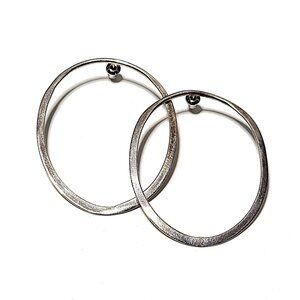 925 silver oval earrings